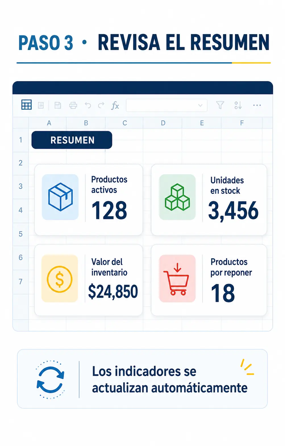 Paso 3 · Revisa el resumen